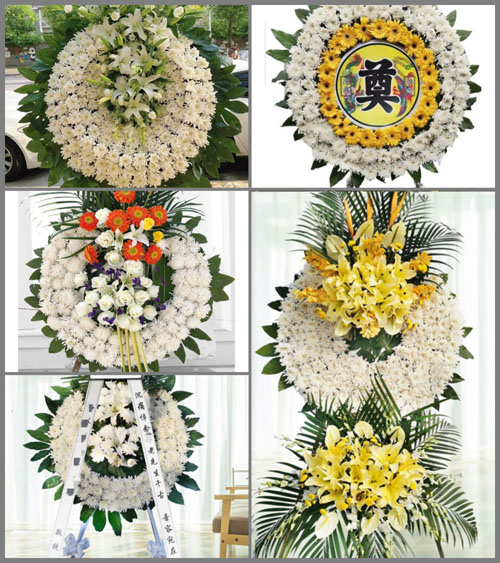 湖南永州祁阳县黎家坪镇松山村花圈速递